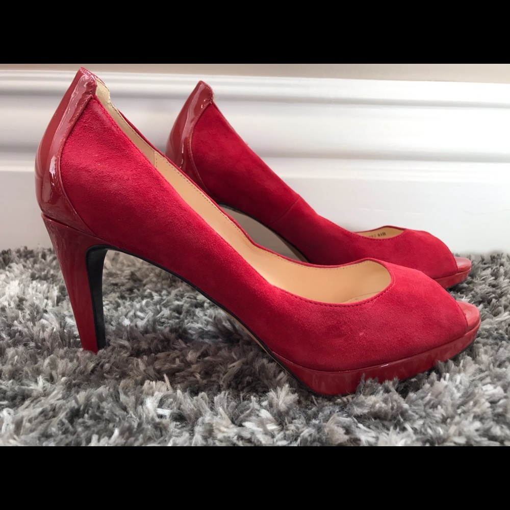 Cole Hasan red pumps
